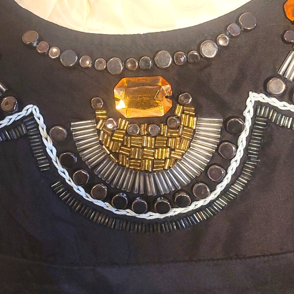 Guess 100% silk beaded top - Picture 3 of 9